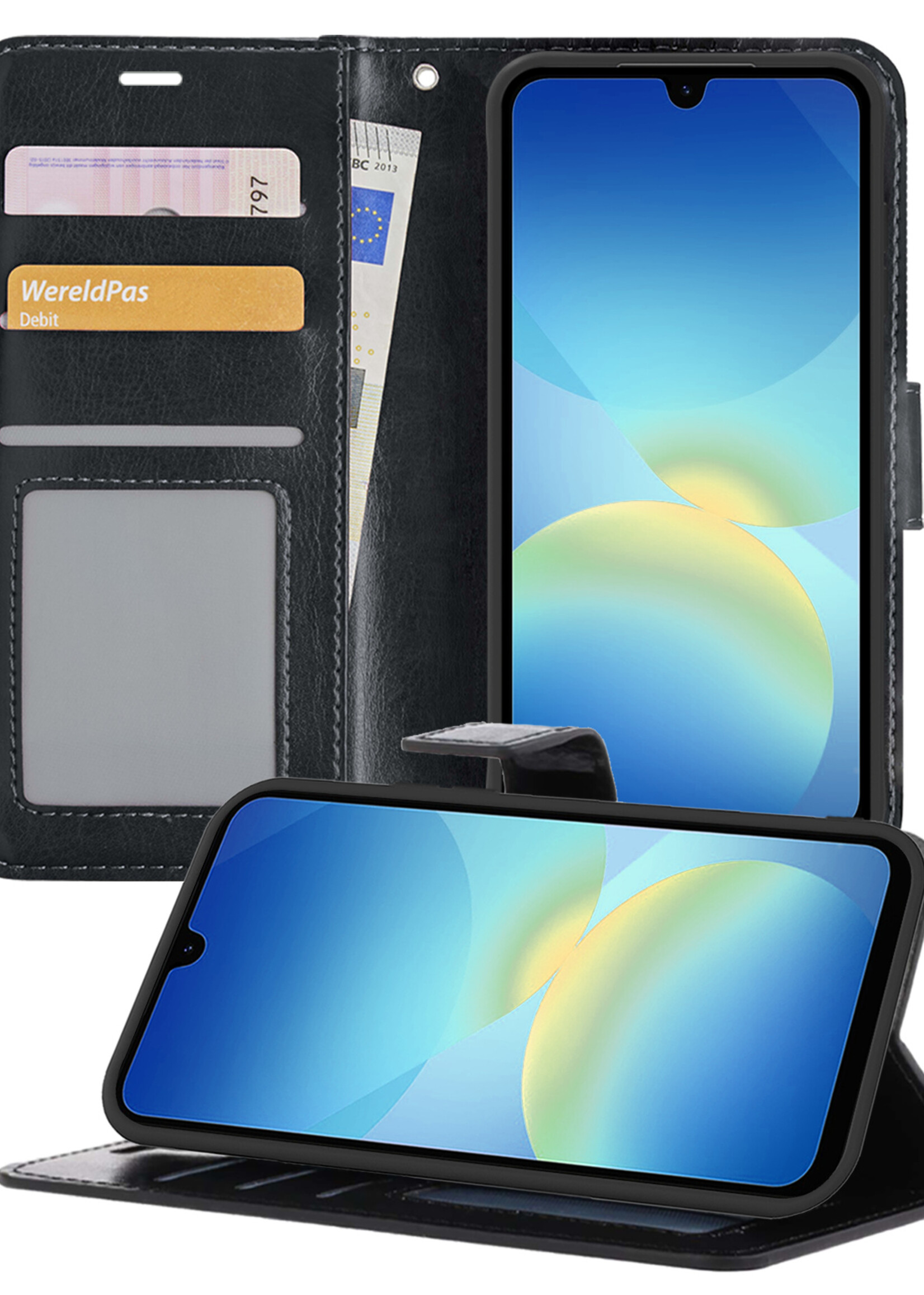 BTH BTH Samsung Galaxy A26 Hoesje Bookcase - Zwart