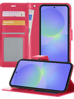 BTH BTH Samsung Galaxy A36 Hoesje Bookcase - Donkerroze