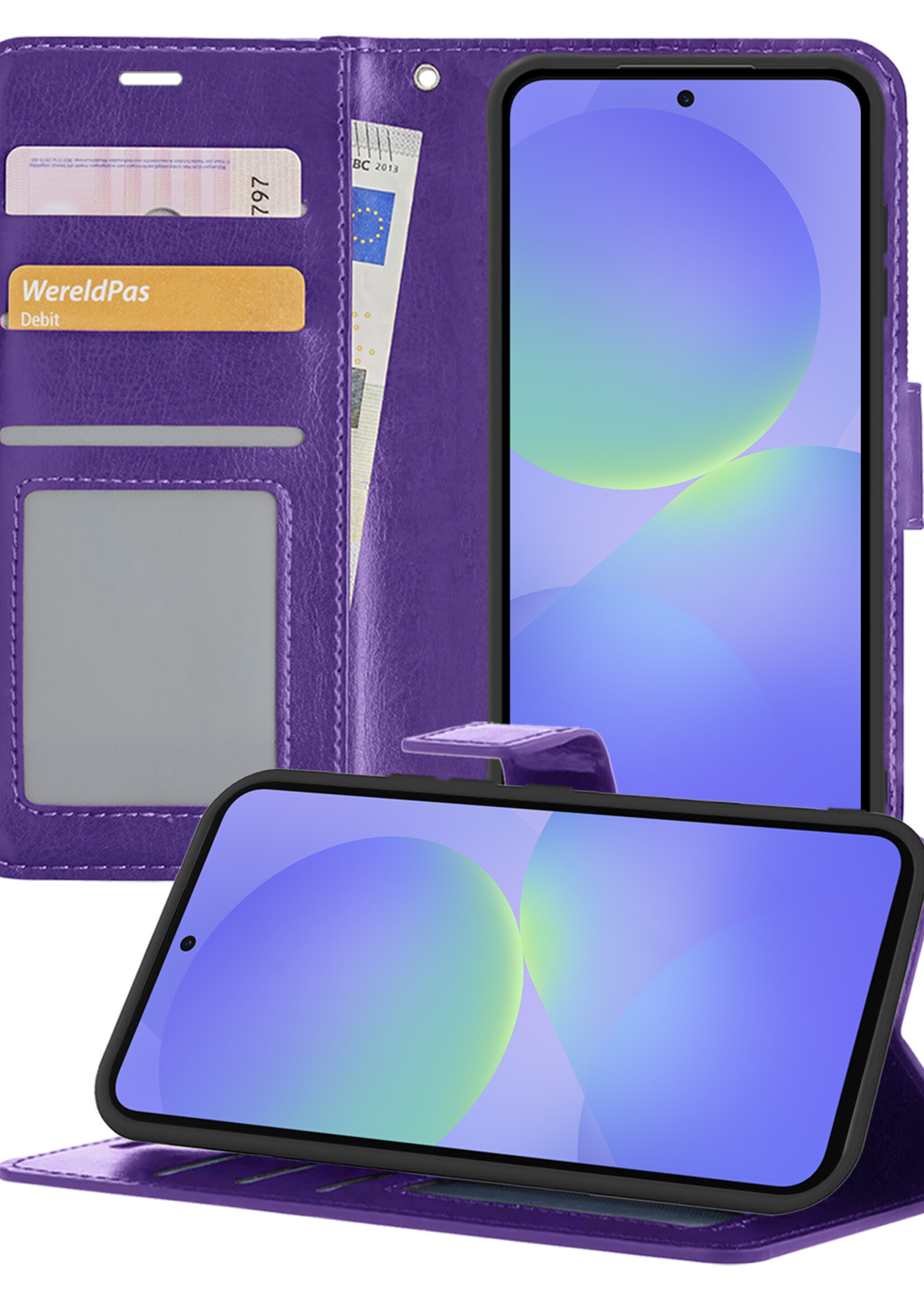 BTH BTH Samsung Galaxy A36 Hoesje Bookcase - Paars