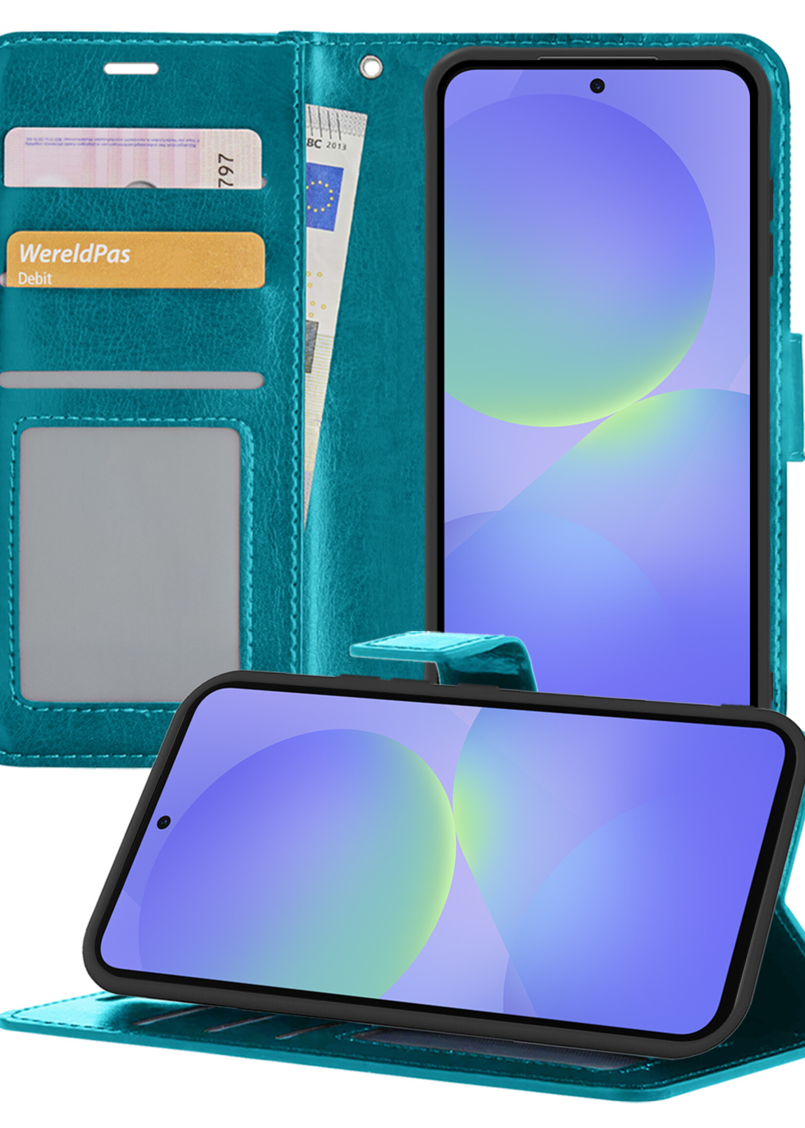 BTH BTH Samsung Galaxy A36 Hoesje Bookcase - Turquoise