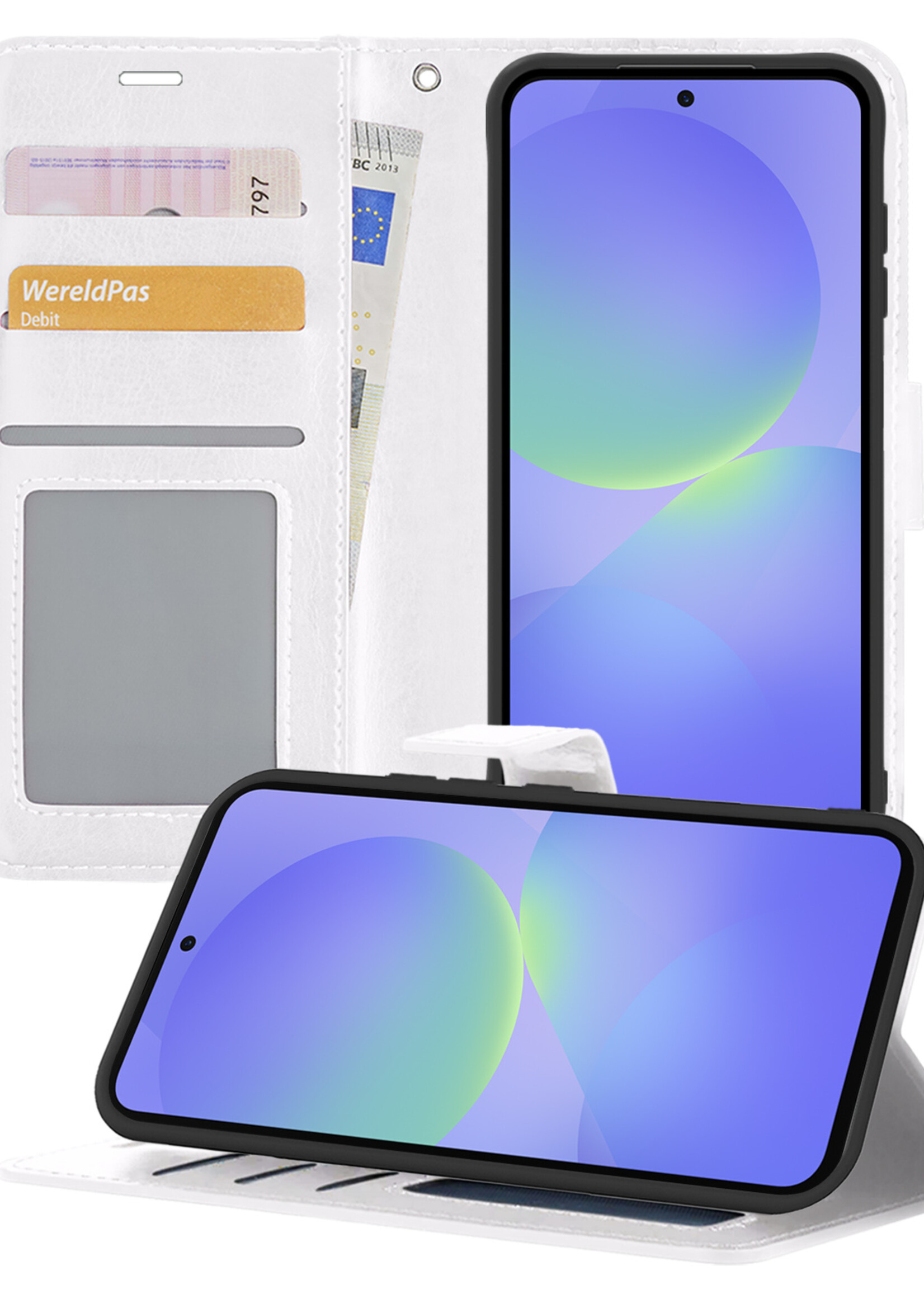 BTH BTH Samsung Galaxy A36 Hoesje Bookcase - Wit