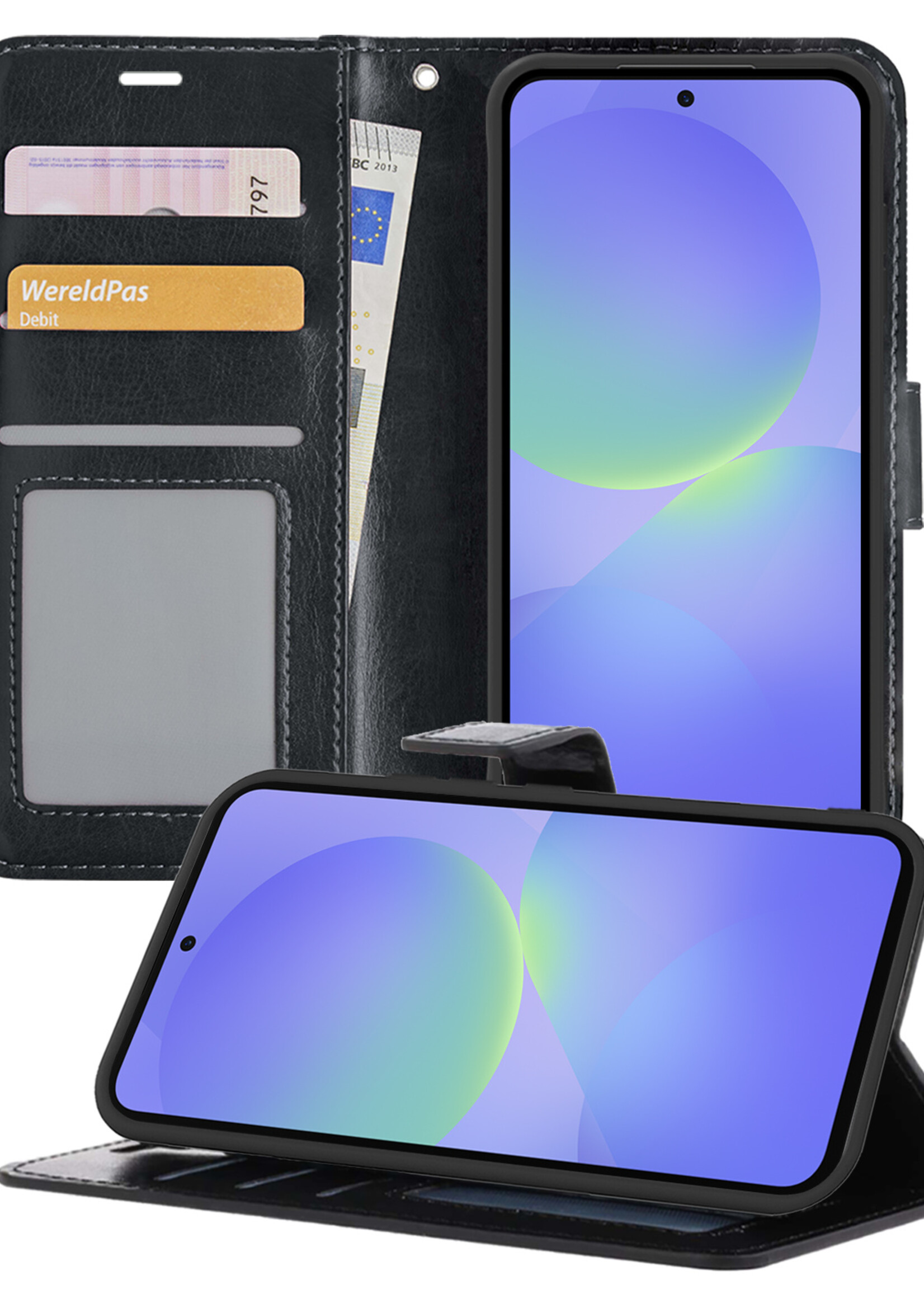 BTH BTH Samsung Galaxy A36 Hoesje Bookcase - Zwart