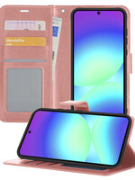 BTH BTH Samsung Galaxy A56 Hoesje Bookcase - Rose Goud