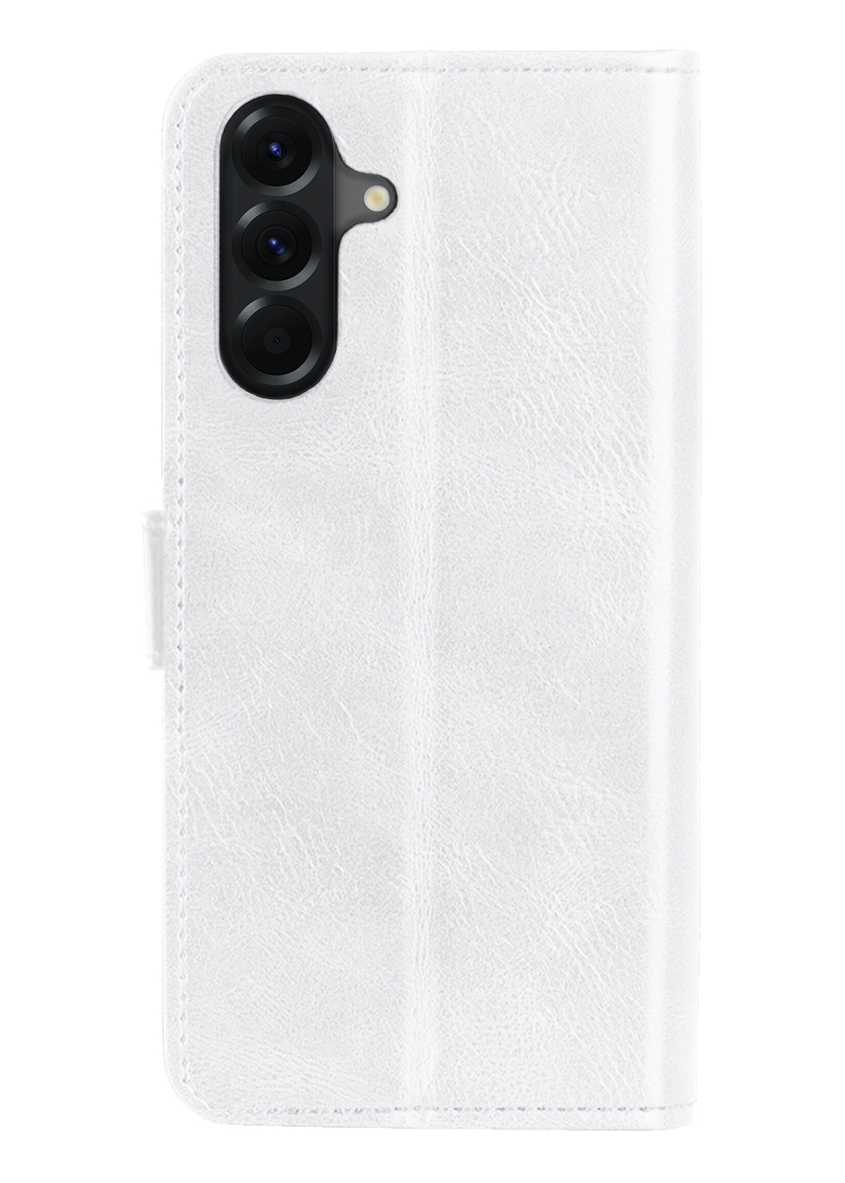 BTH BTH Samsung Galaxy A56 Hoesje Bookcase Met 2x Screenprotector - Wit
