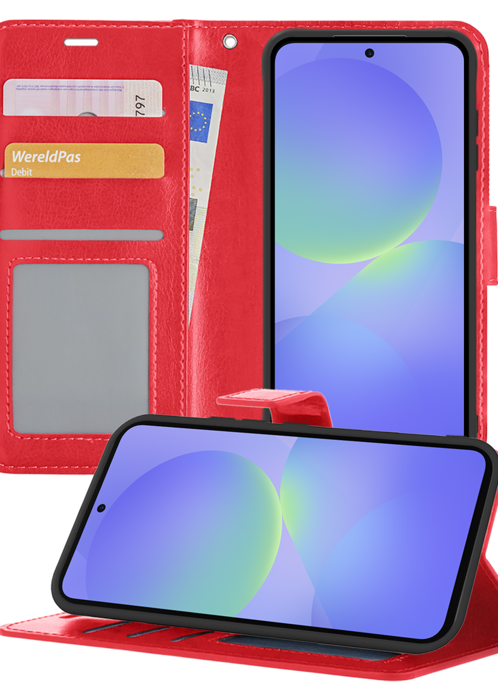 BTH BTH Samsung Galaxy A36 Hoesje Bookcase - Rood