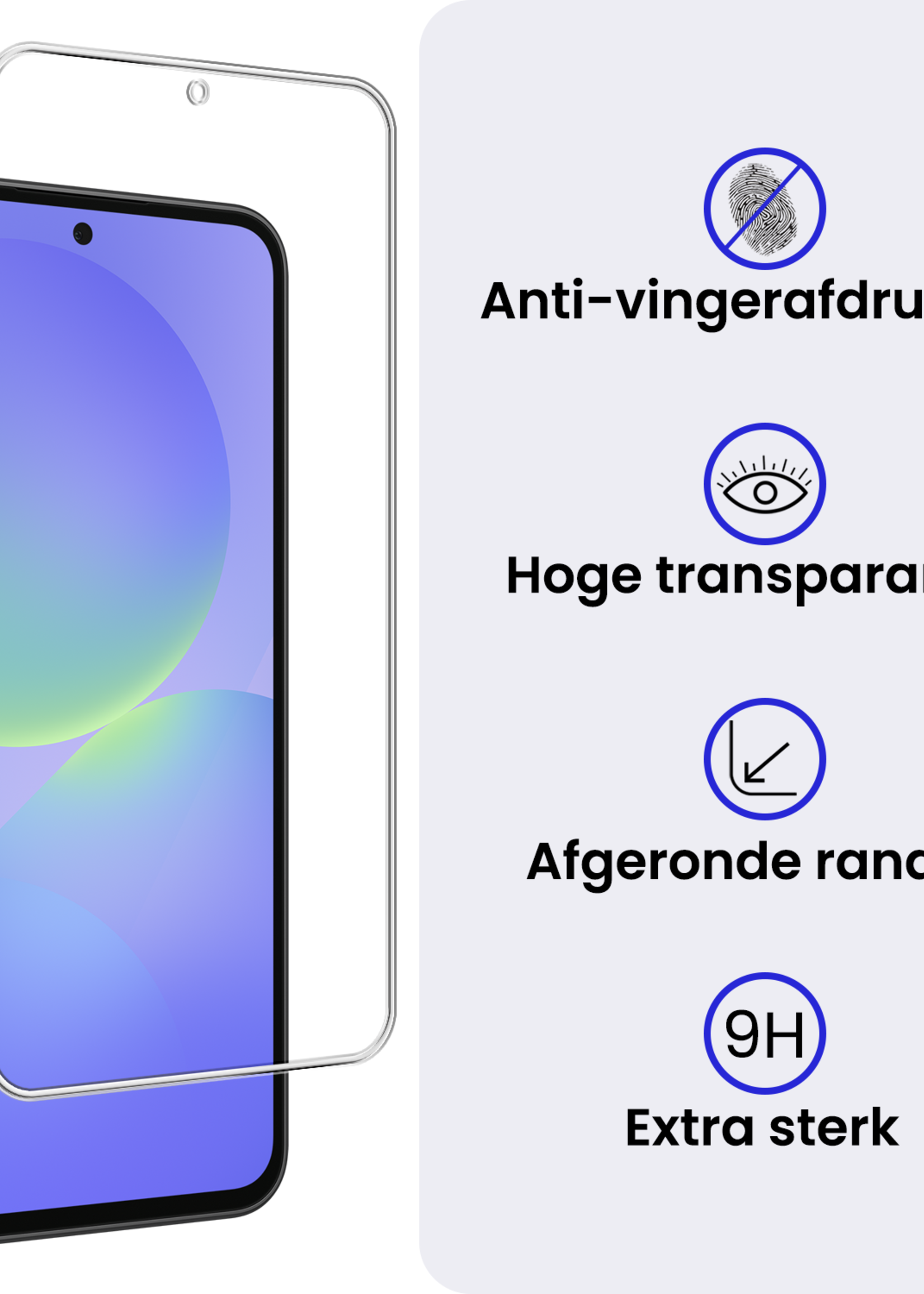 BTH BTH Samsung Galaxy A36 Hoesje Bookcase Met 2x Screenprotector - Rose Goud