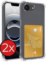 BTH BTH iPhone 16E Hoesje Pashouder - 2 PACK