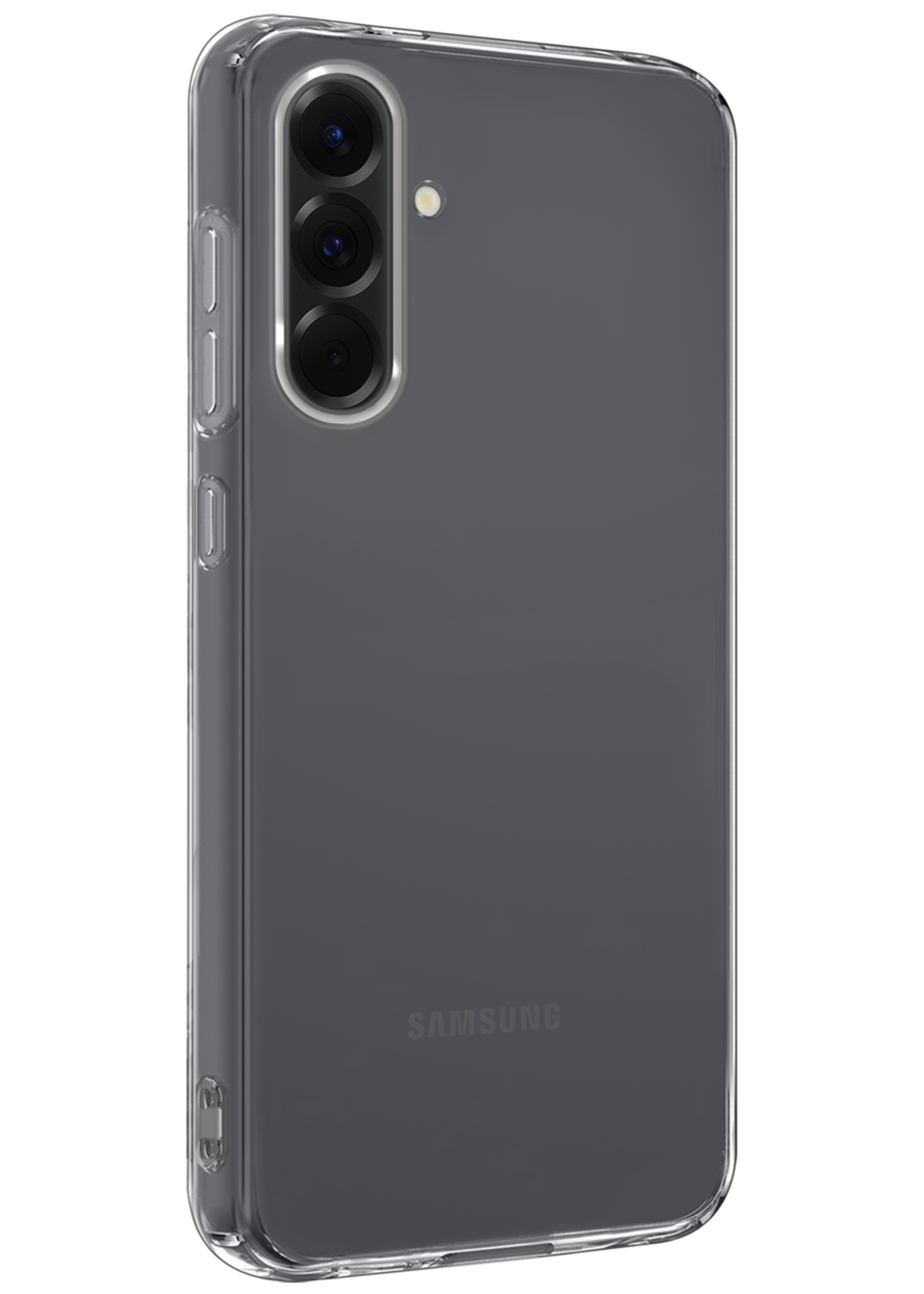 BTH BTH Samsung Galaxy A56 Hoesje Siliconen Met Screenprotector - Transparant