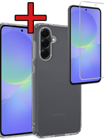 BTH BTH Samsung Galaxy A36 Hoesje Siliconen Met Screenprotector - Transparant