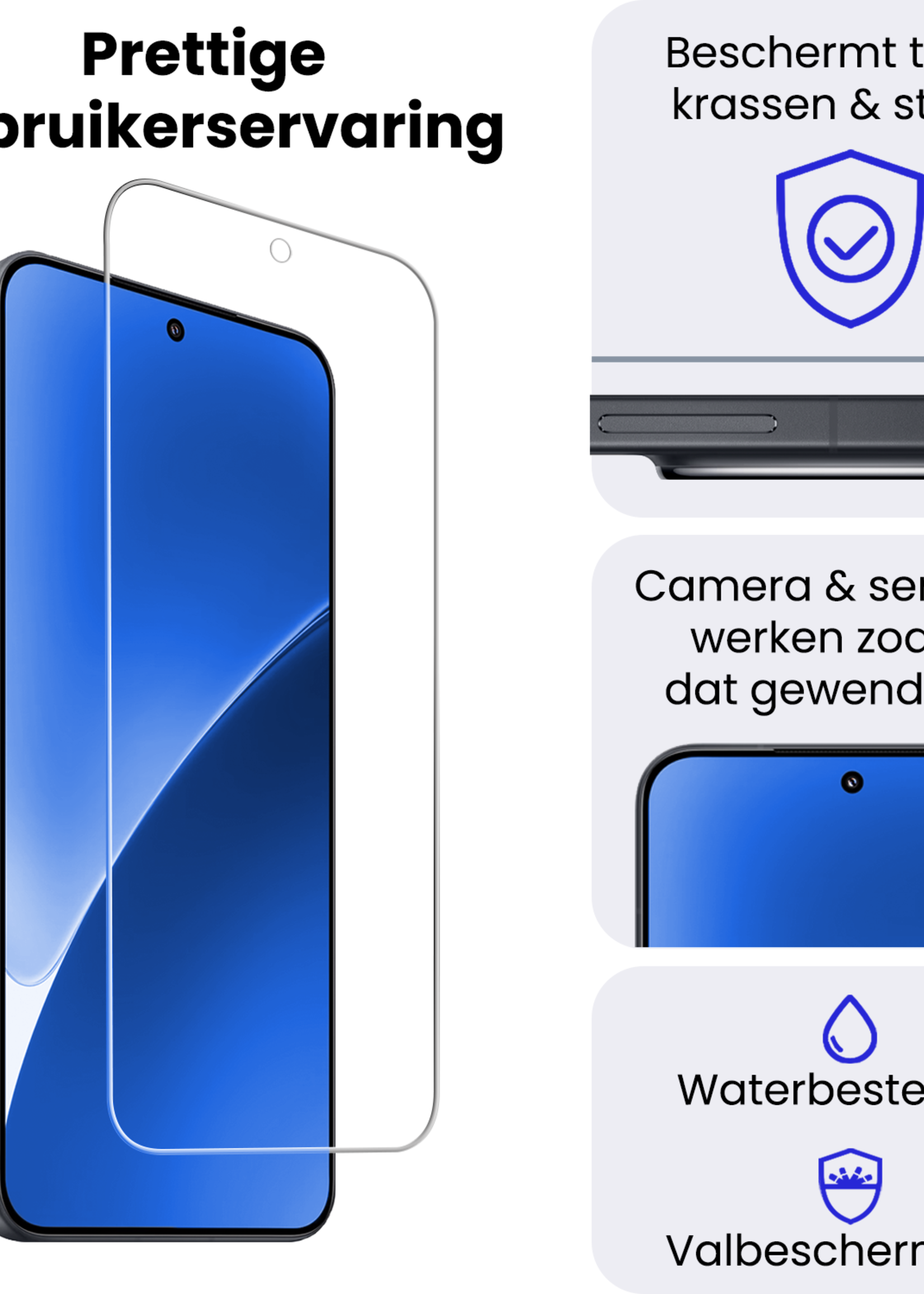BTH BTH Xiaomi 15 Screenprotector Glas - 2 PACK