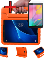BTH BTH Samsung Galaxy Tab A 10.5 2018 Kinderhoes Met Screenprotector - Oranje