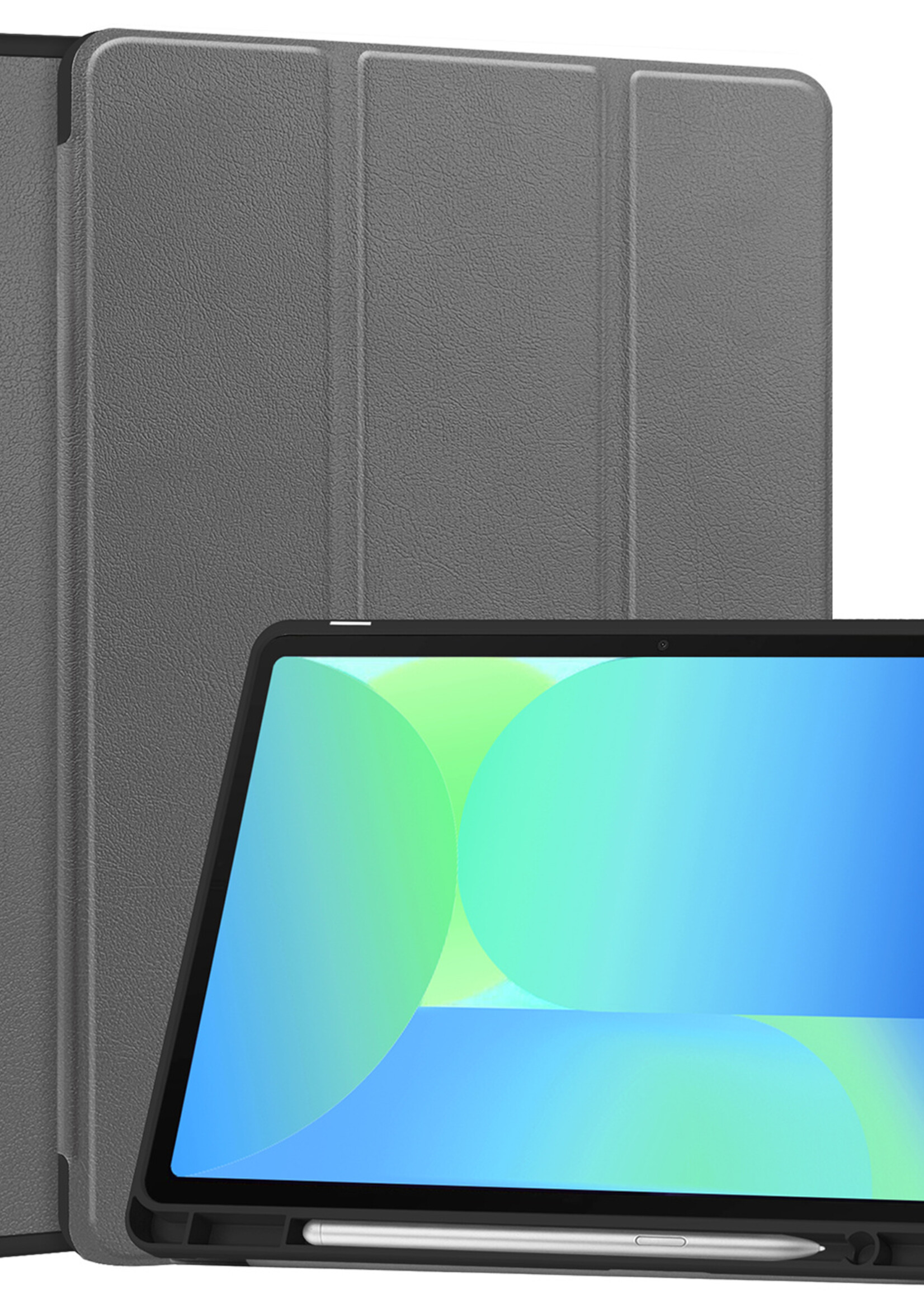 BTH BTH Samsung Galaxy Tab S10 FE Hoesje Met Uitsparing S Pen - Grijs
