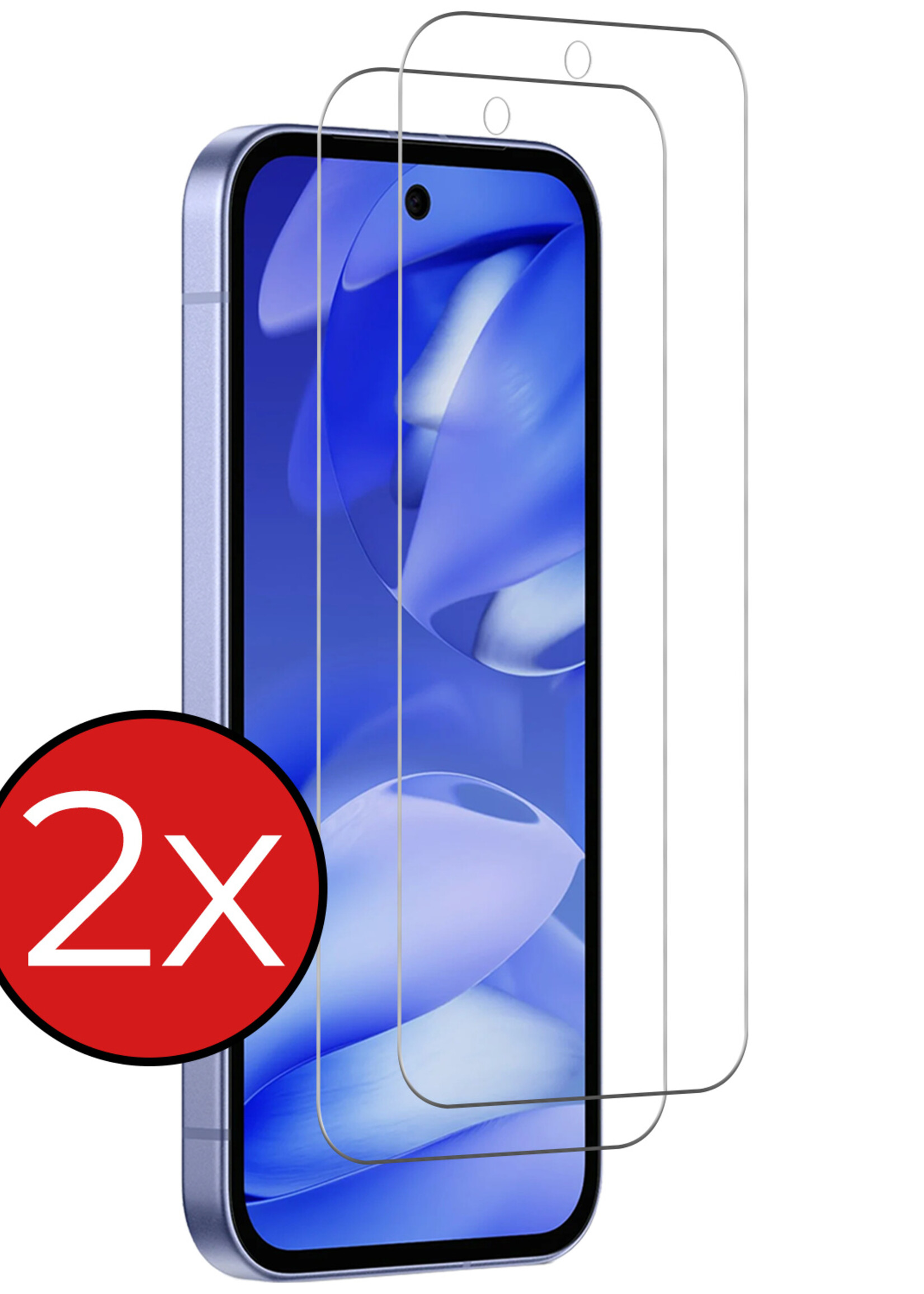 BTH BTH Google Pixel 9a Screenprotector Glas - 2 PACK
