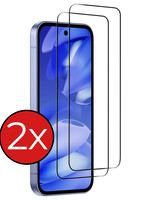 BTH BTH Google Pixel 9a Screenprotector Glas Full Cover - 2 PACK