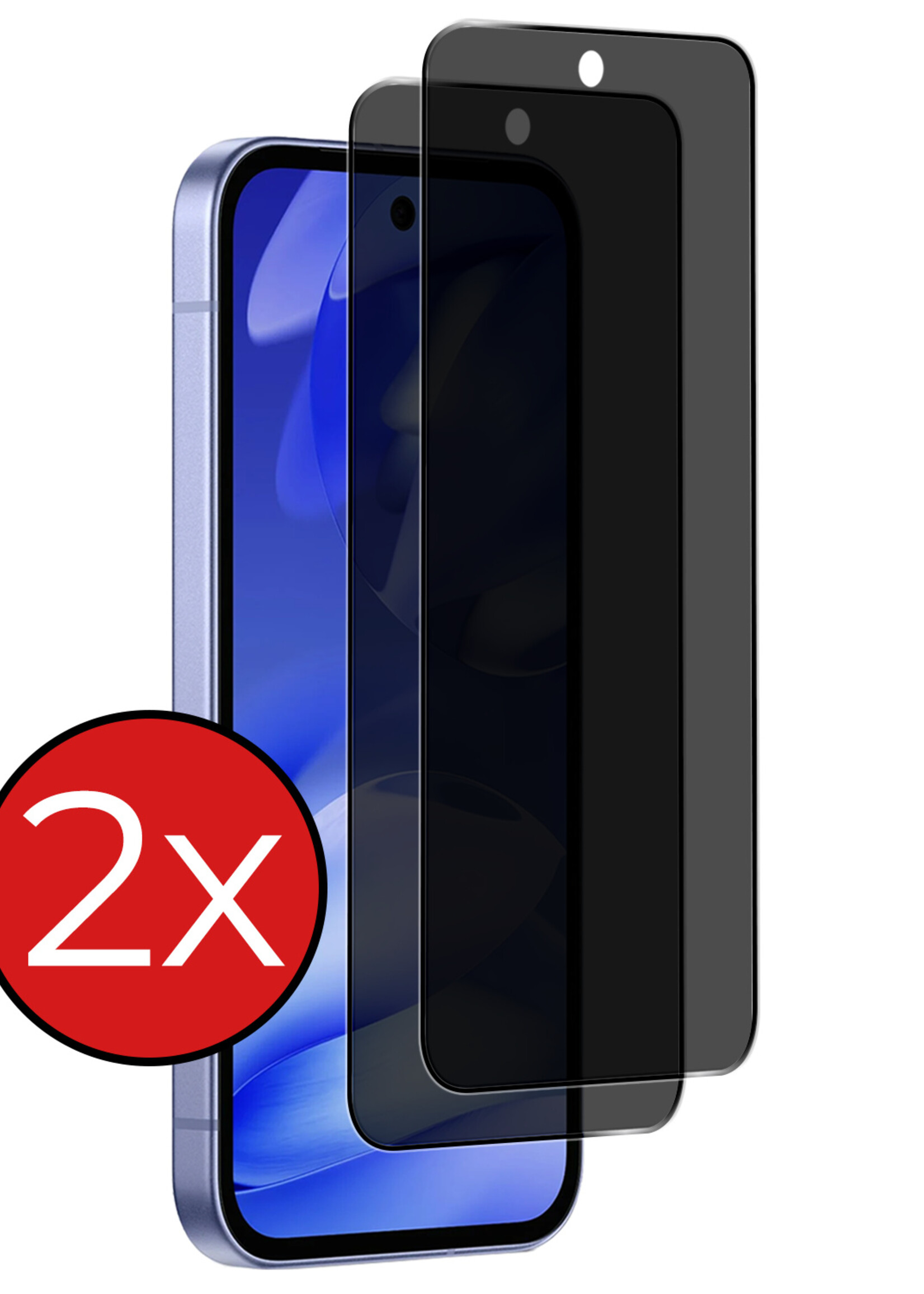 BTH BTH Google Pixel 9a Screenprotector Glas Privacy - 2 PACK