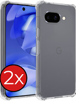 BTH BTH Google Pixel 9a Hoesje Shockproof - Transparant - 2 PACK