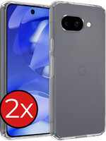 BTH BTH Google Pixel 9a Hoesje Siliconen - Transparant - 2 PACK