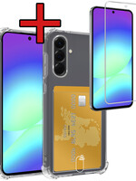 BTH BTH Samsung Galaxy A56 Hoesje Pashouder Met Screenprotector