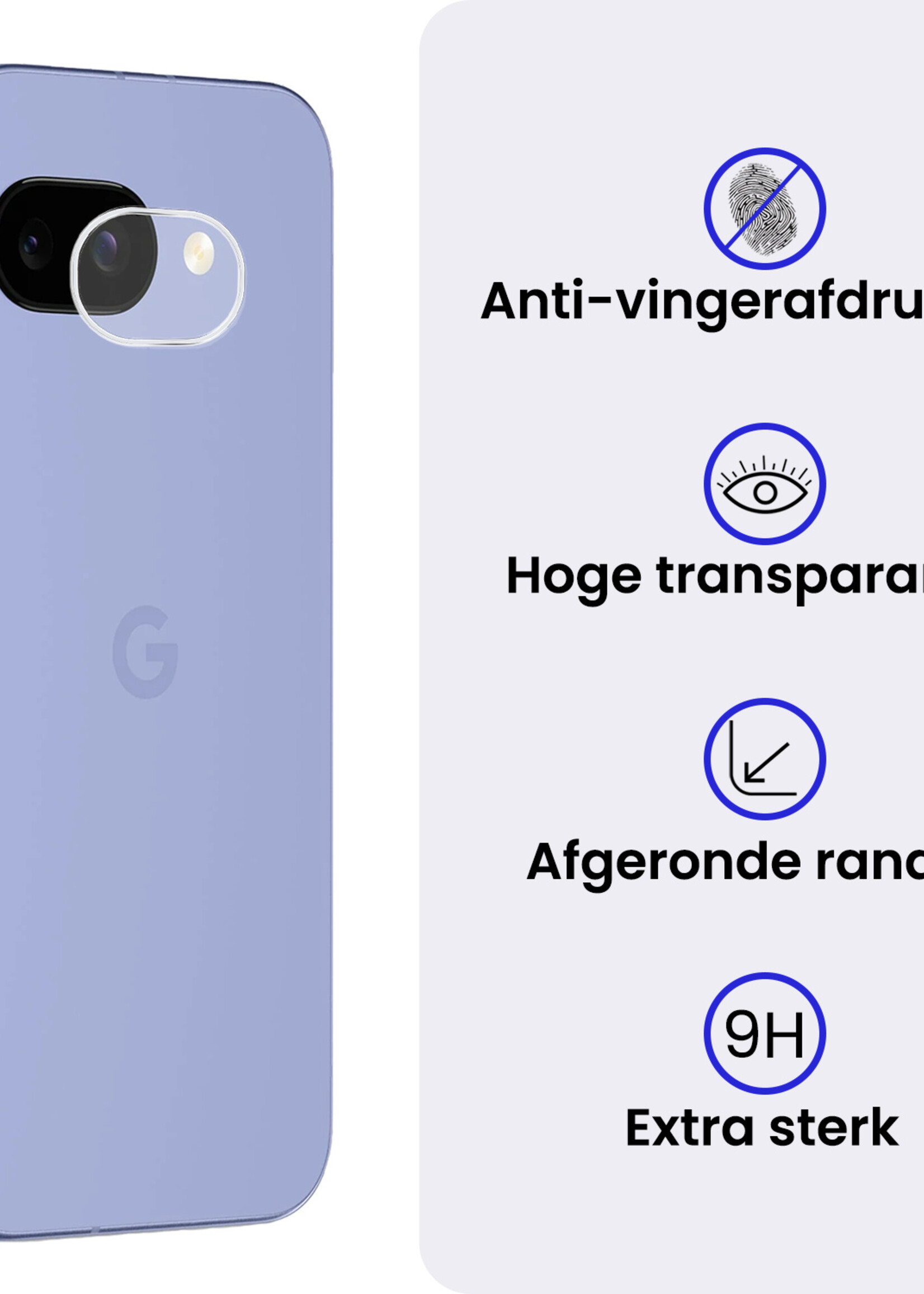 BTH BTH Google Pixel 9a Camera Screenprotector - 2 PACK