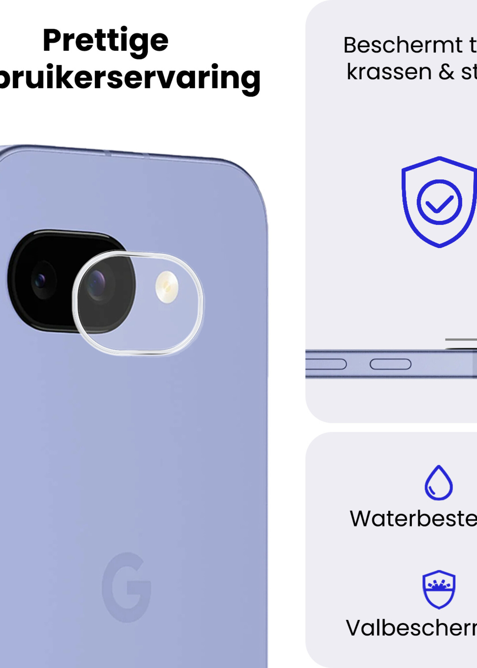 BTH BTH Google Pixel 9a Camera Screenprotector - 2 PACK