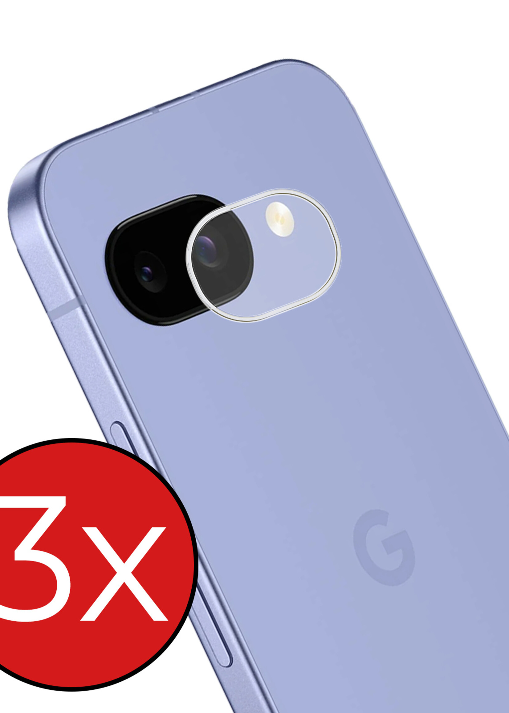 BTH BTH Google Pixel 9a Camera Screenprotector - 3 PACK