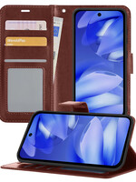 BTH BTH Google Pixel 9a Hoesje Bookcase - Bruin