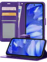 BTH BTH Google Pixel 9a Hoesje Bookcase - Paars