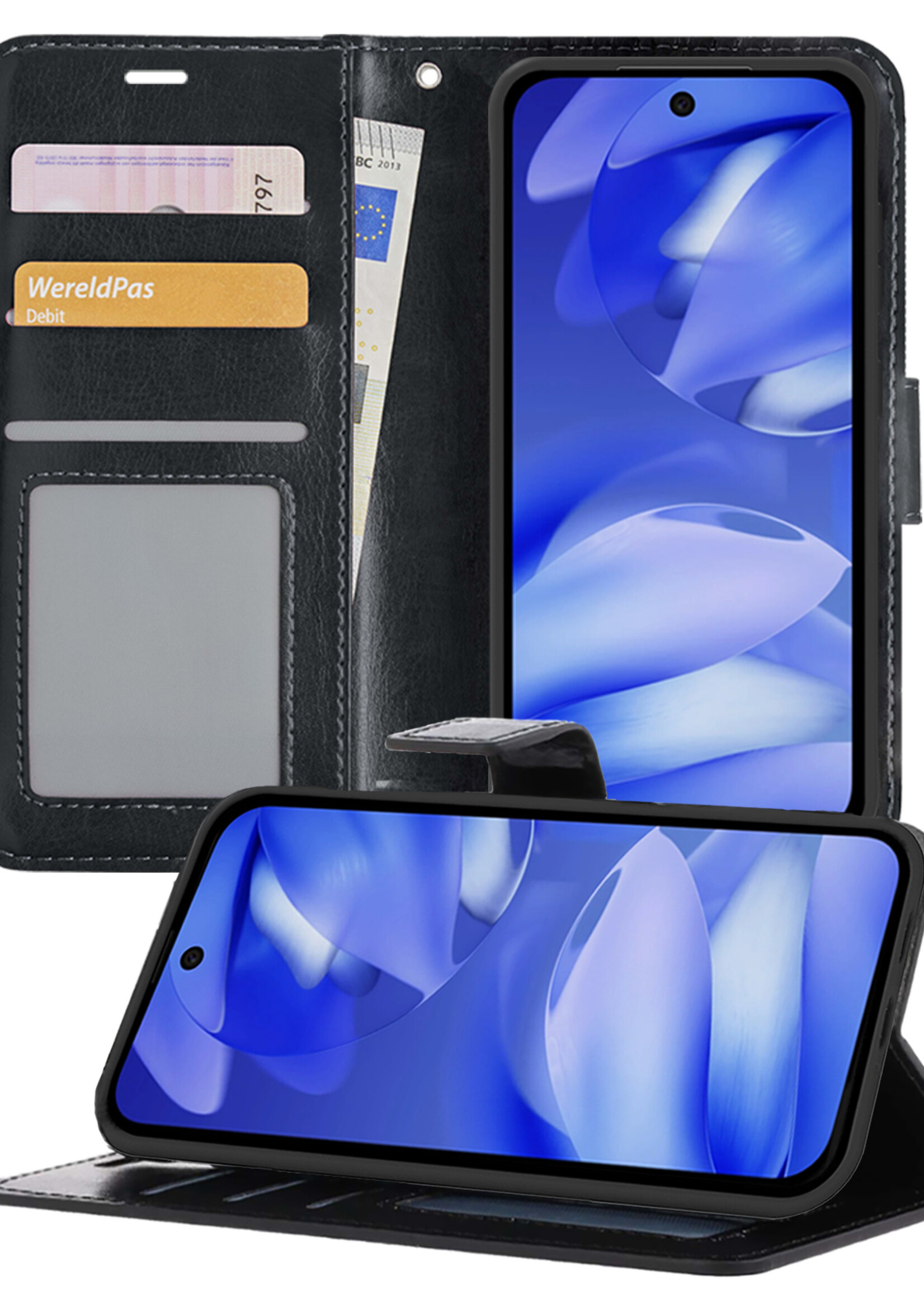 BTH BTH Google Pixel 9a Hoesje Bookcase - Zwart