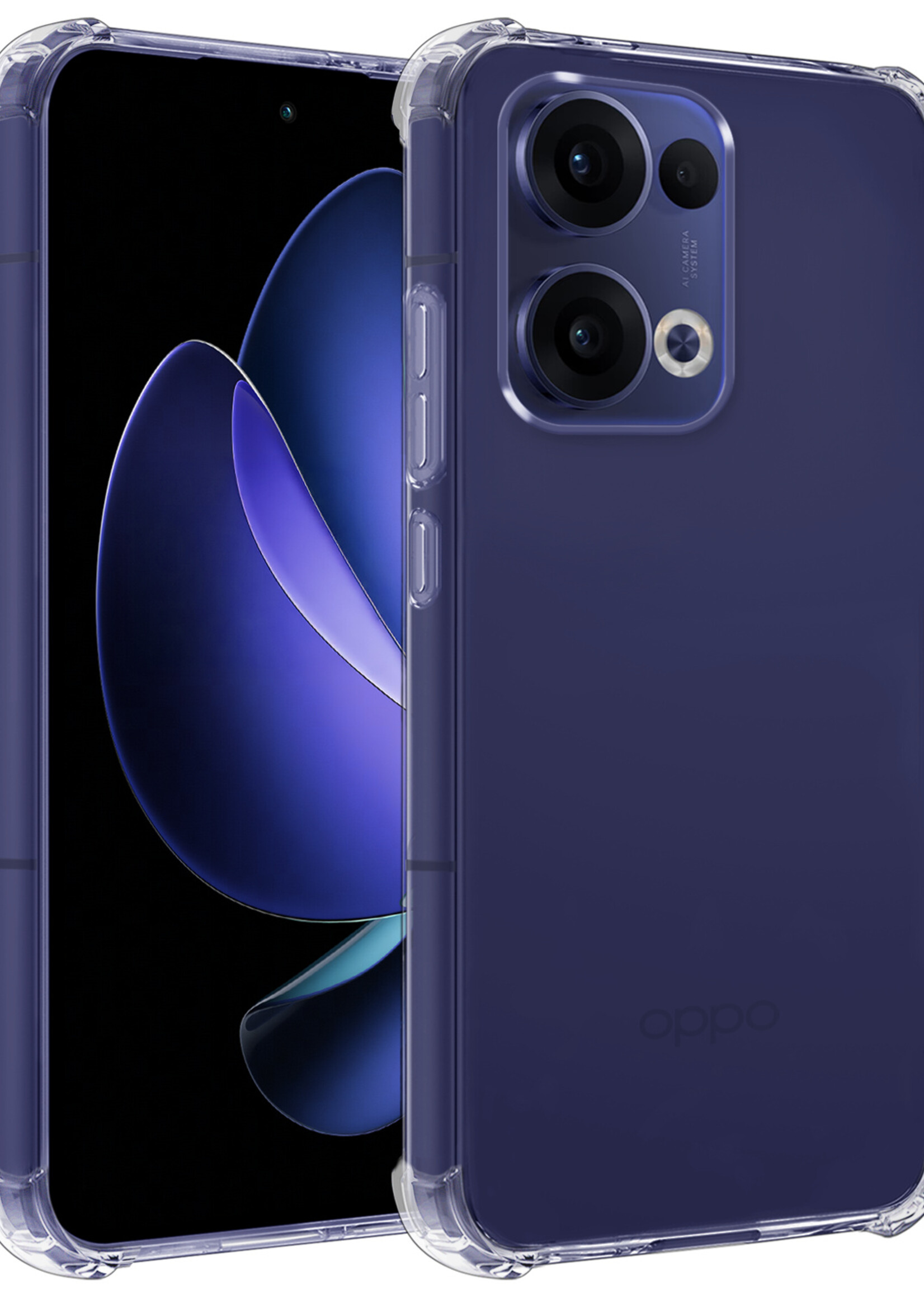BTH BTH Oppo Reno13 Hoesje Shockproof - Transparant