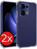 BTH BTH Oppo Reno13 Hoesje Shockproof - Transparant - 2 PACK