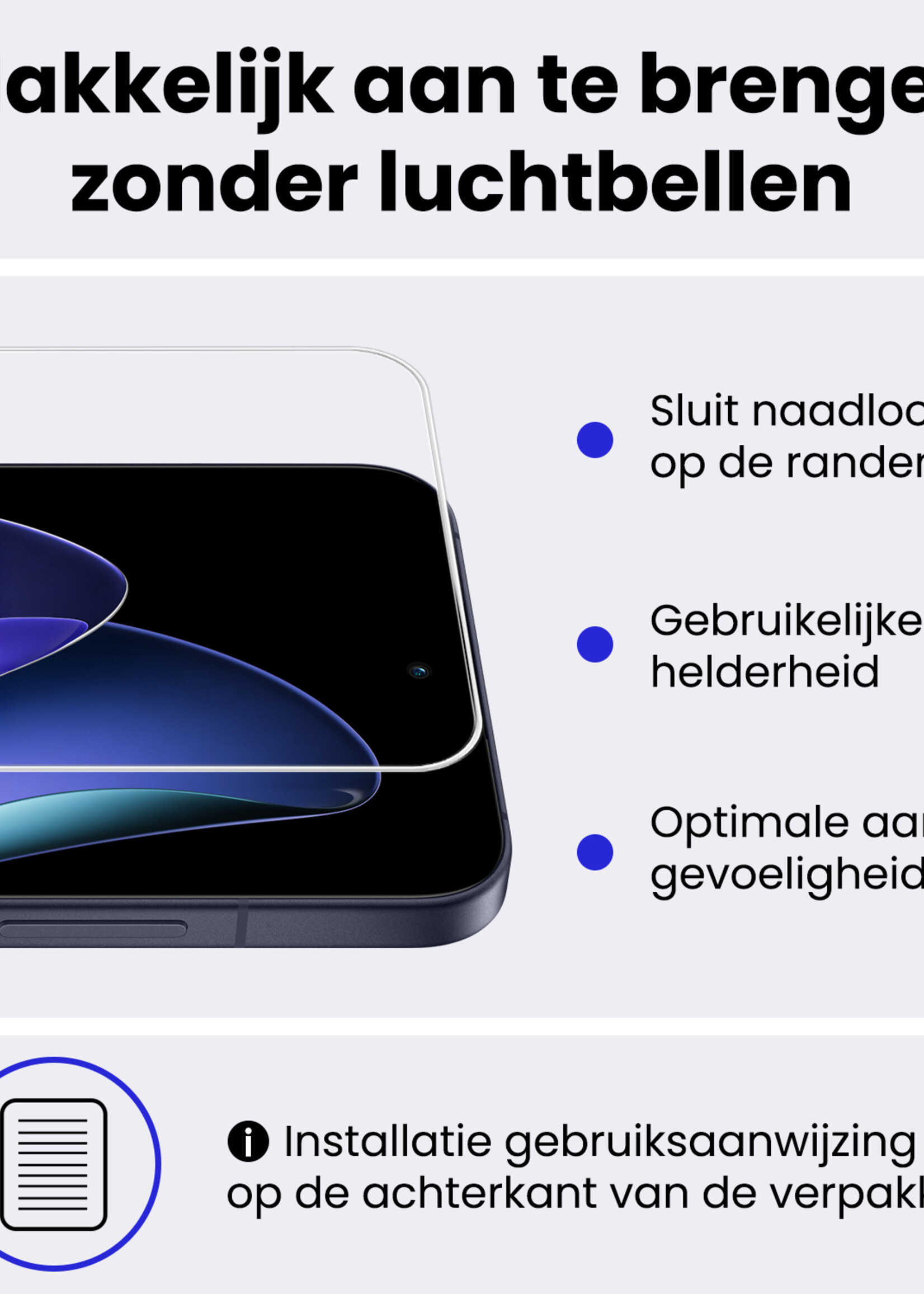 BTH BTH Oppo Reno13 Hoesje Shockproof Met 2x Screenprotector