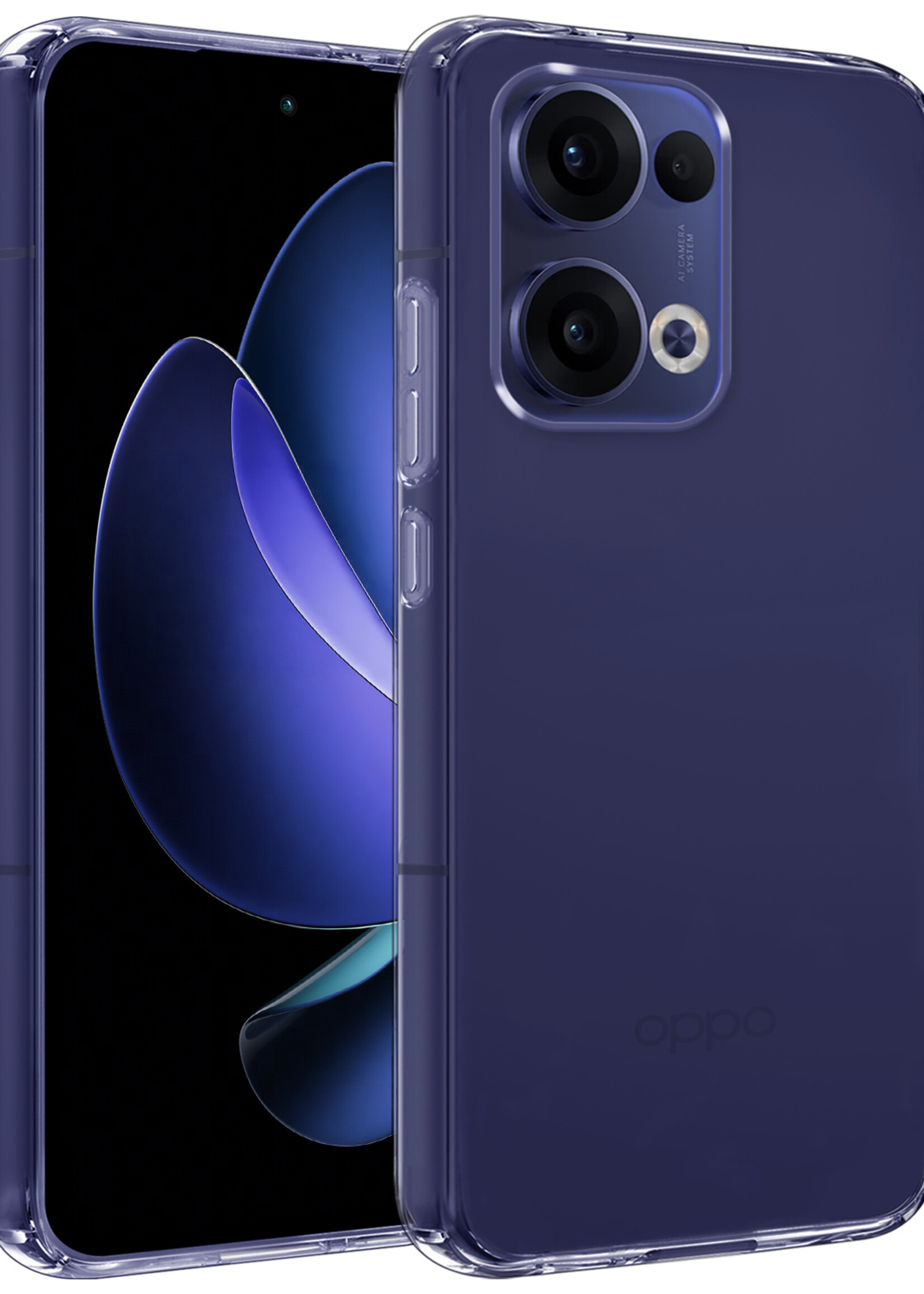 BTH BTH Oppo Reno13 Hoesje Siliconen - Transparant