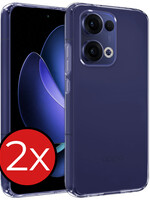 BTH BTH Oppo Reno13 Hoesje Siliconen - Transparant - 2 PACK