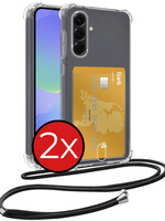 BTH BTH Samsung Galaxy A36 Hoesje Pashouder met Koord - 2 PACK