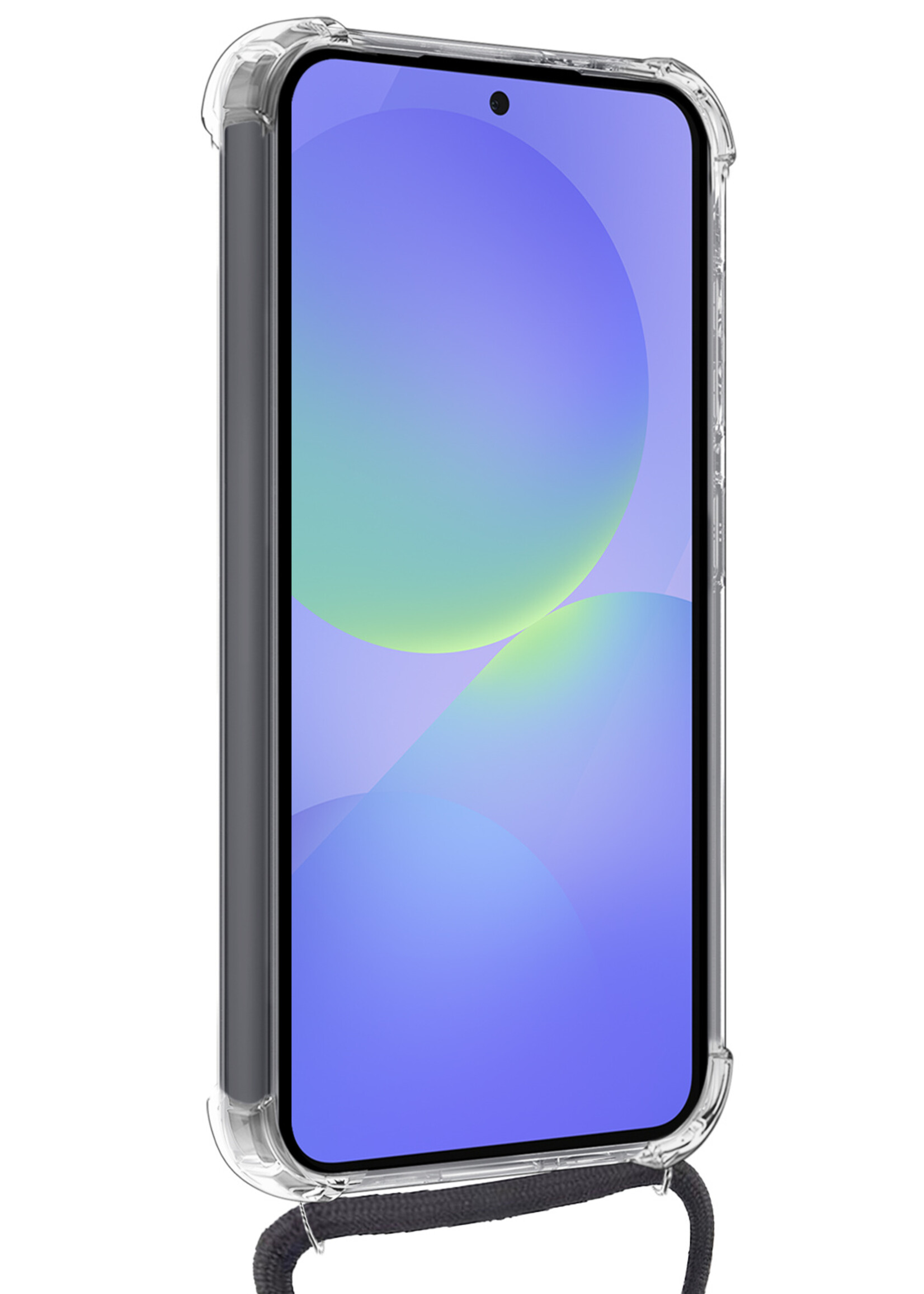 BTH BTH Samsung Galaxy A36 Hoesje Pashouder met Koord Met Screenprotector