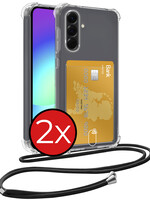BTH BTH Samsung Galaxy A56 Hoesje Pashouder met Koord - 2 PACK