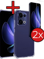 BTH BTH Oppo Reno13 Hoesje Shockproof Met 2x Screenprotector