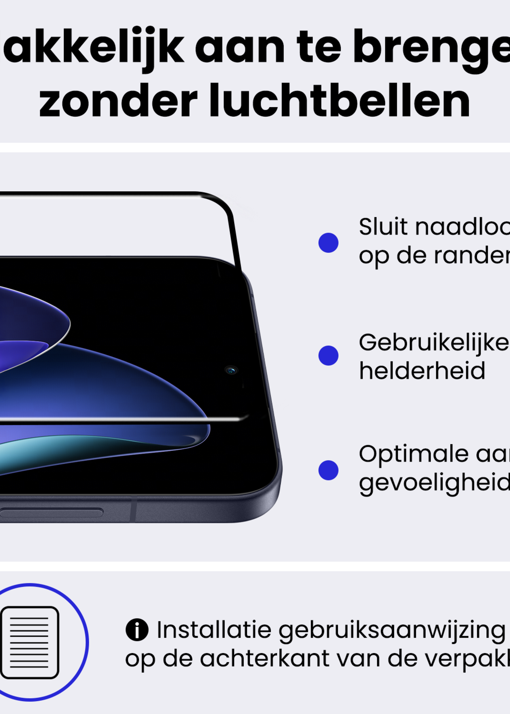 BTH BTH Oppo Reno13 Pro Hoesje Siliconen Met Screenprotector - Transparant