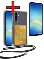 BTH BTH Samsung Galaxy A26 Hoesje Pashouder met Koord Met Screenprotector