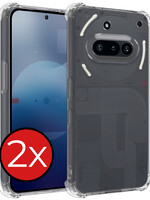 BTH BTH Nothing Phone (3a) Hoesje Shockproof - Transparant - 2 PACK