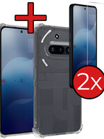 BTH BTH Nothing Phone (3a) Hoesje Shockproof Met 2x Screenprotector