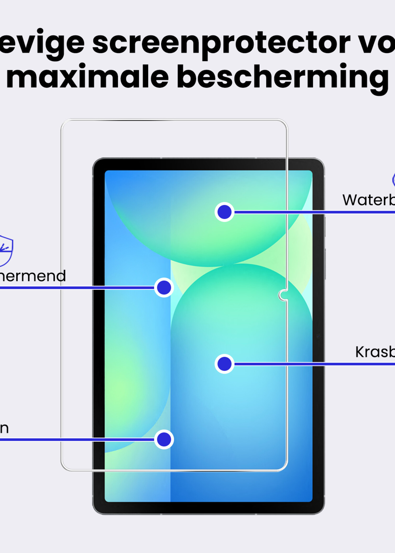 BTH BTH Samsung Galaxy Tab S10 FE Plus Screenprotector - 3 PACK
