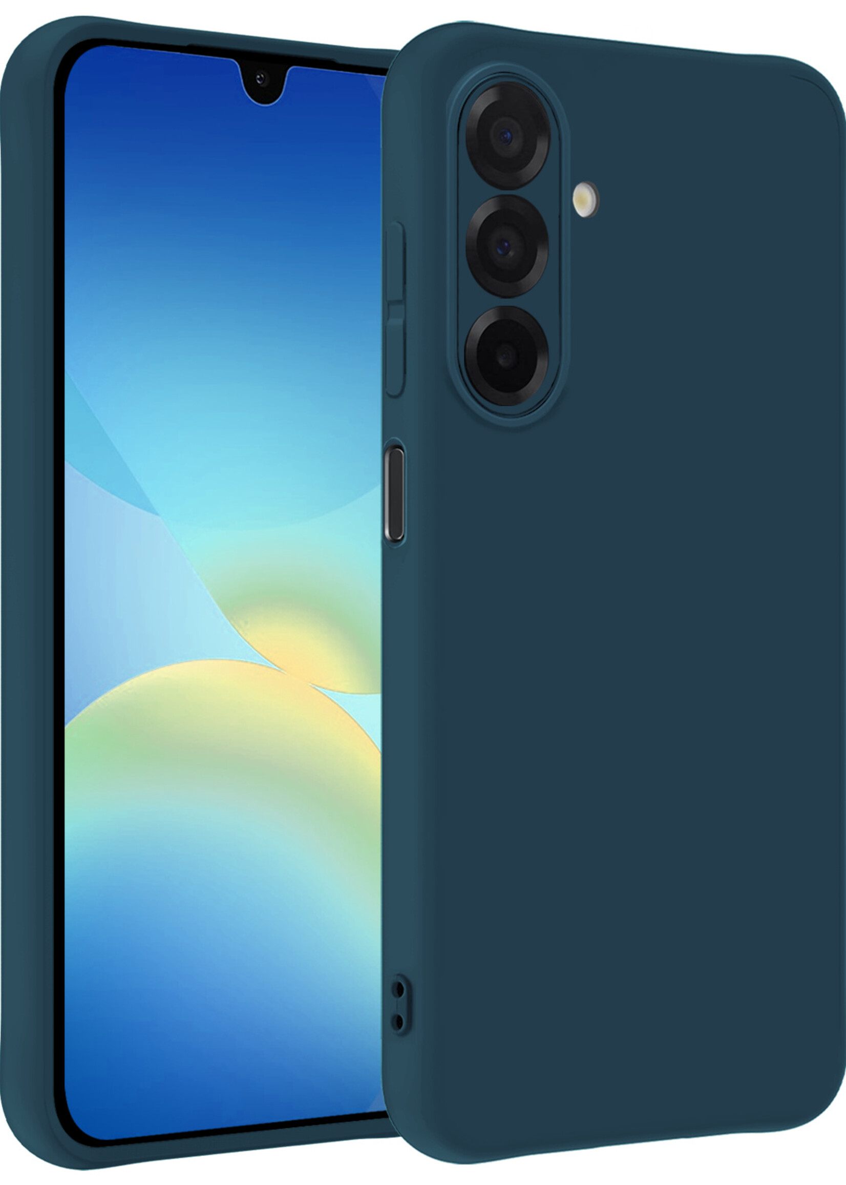 BTH BTH Samsung Galaxy A26 Hoesje Siliconen - Donkerblauw