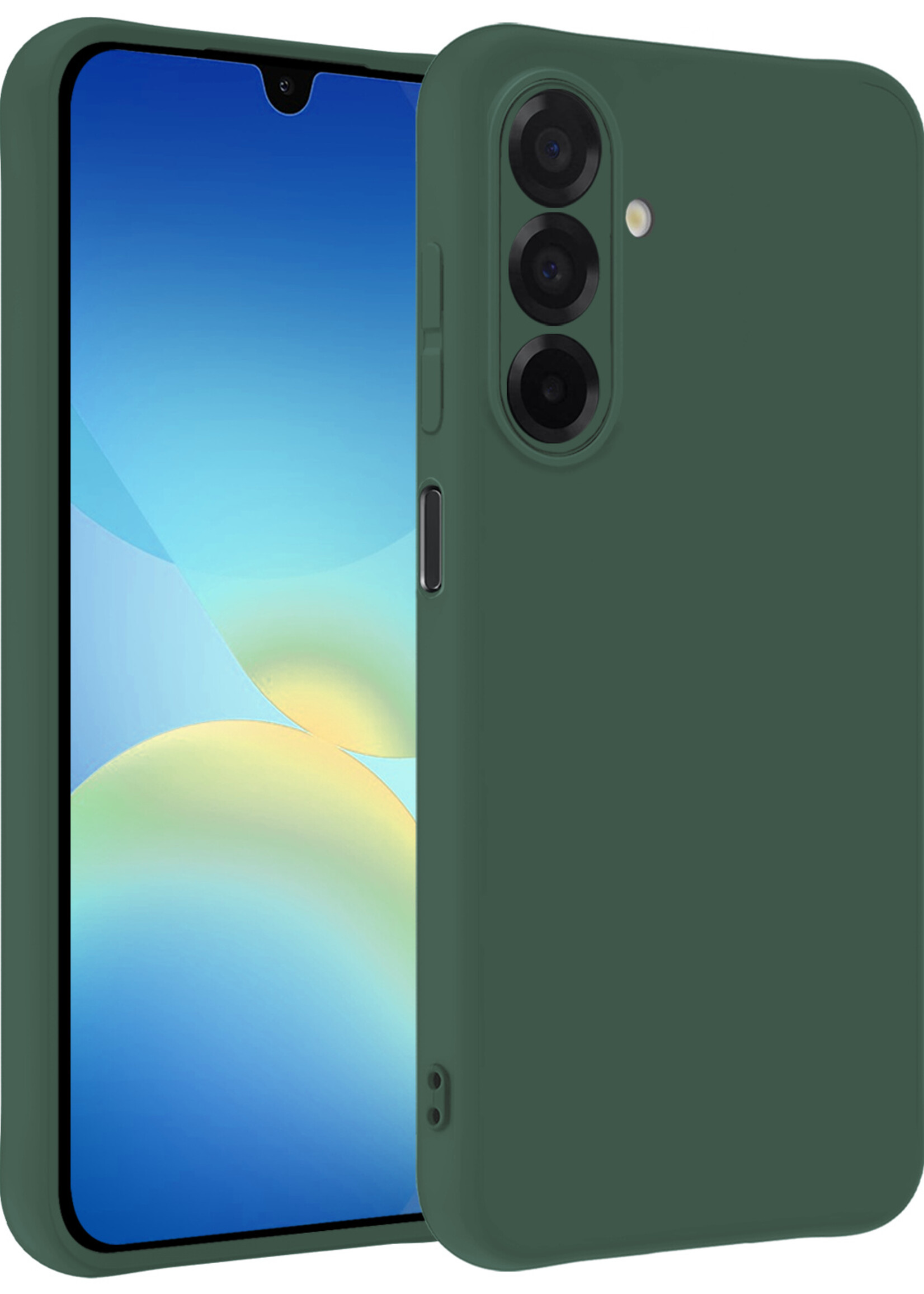 BTH BTH Samsung Galaxy A26 Hoesje Siliconen - Donkergroen
