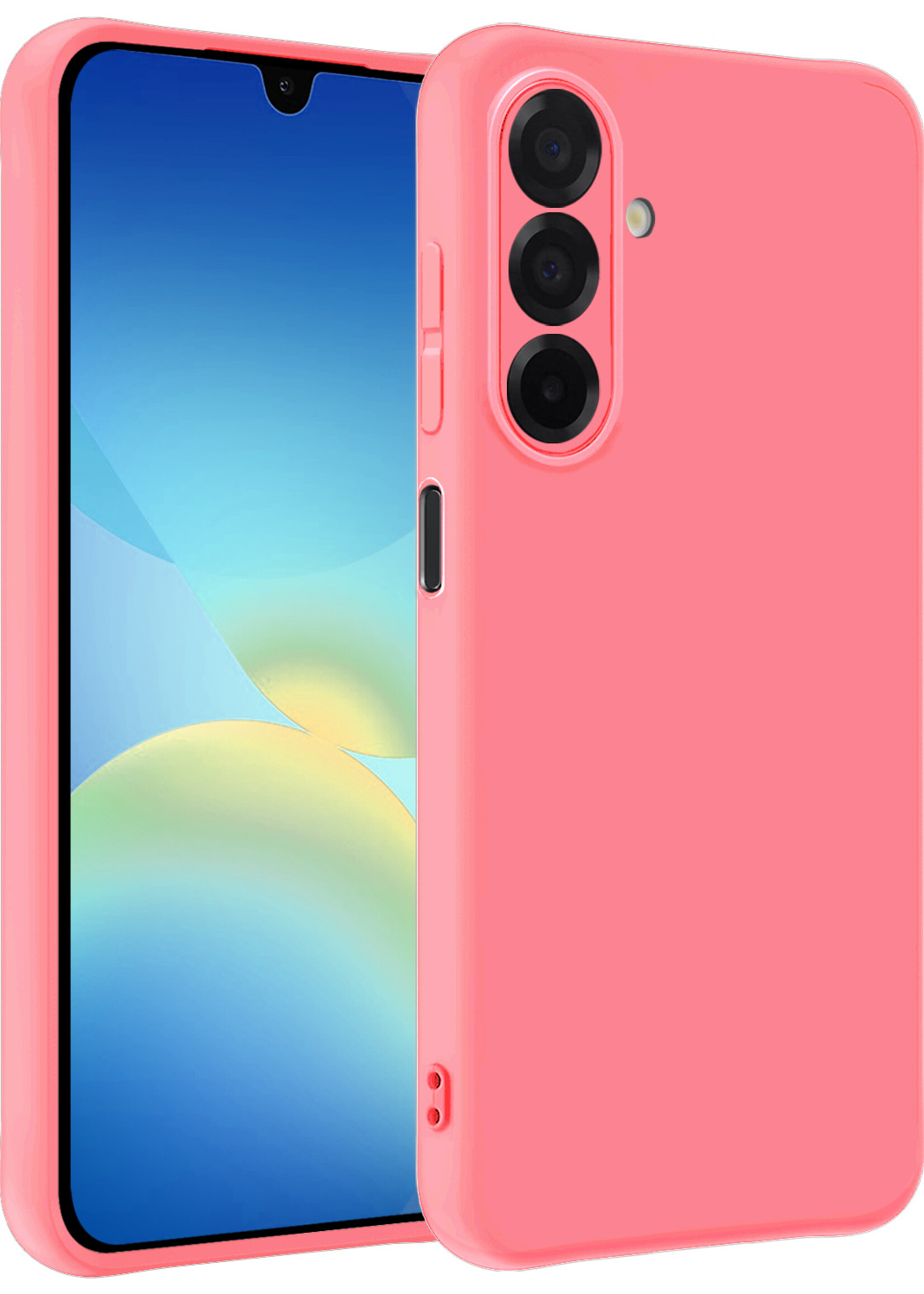 BTH BTH Samsung Galaxy A26 Hoesje Siliconen - Lichtroze