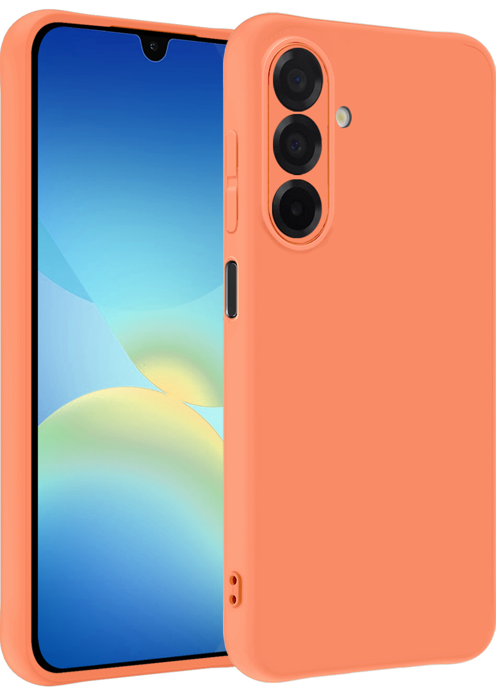 BTH BTH Samsung Galaxy A26 Hoesje Siliconen - Perzik