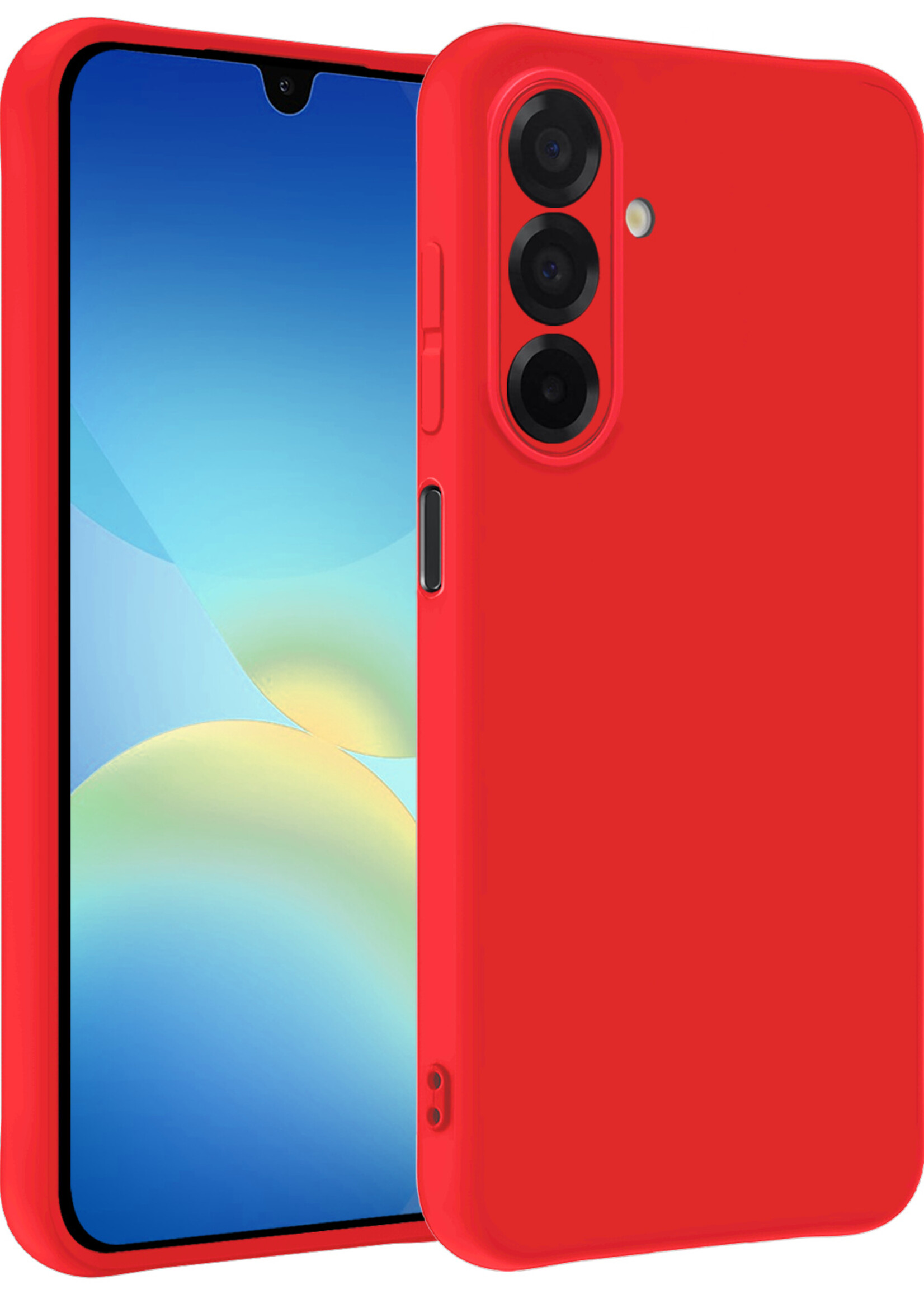 BTH BTH Samsung Galaxy A26 Hoesje Siliconen - Rood