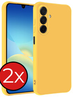 BTH BTH Samsung Galaxy A26 Hoesje Siliconen - Geel - 2 PACK