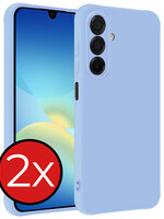 BTH BTH Samsung Galaxy A26 Hoesje Siliconen - Lichtblauw - 2 PACK