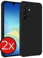 BTH BTH Samsung Galaxy A26 Hoesje Siliconen - Zwart - 2 PACK
